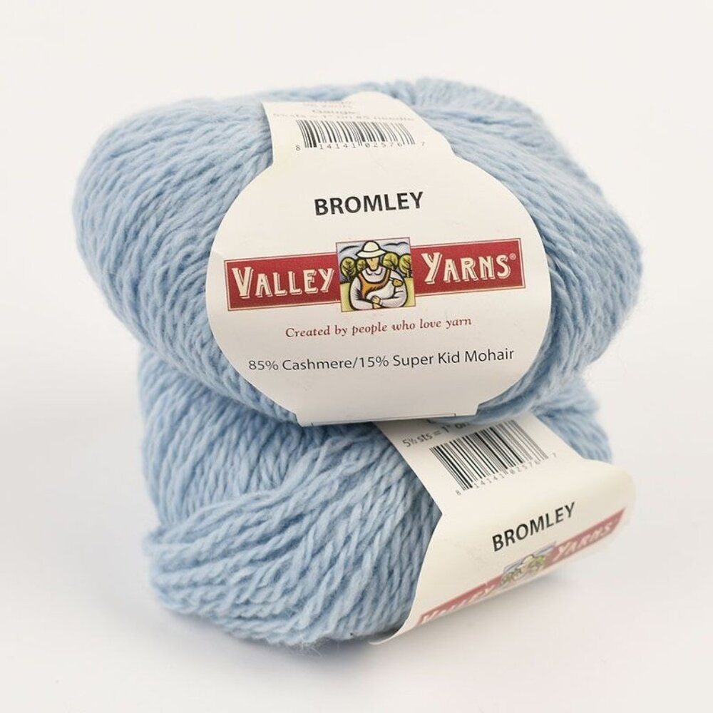 Valley Yarns Bromley 2 Skeins Cashmere Mohair Made in Italy Baby Blue